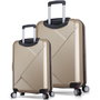 Zoozie Bags Set de maletas de 2 piezas Dorado